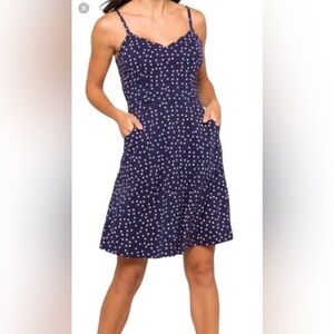 Market & Spruce Women's Beatriz Scallop Detail Sleeveless Dress Size Large